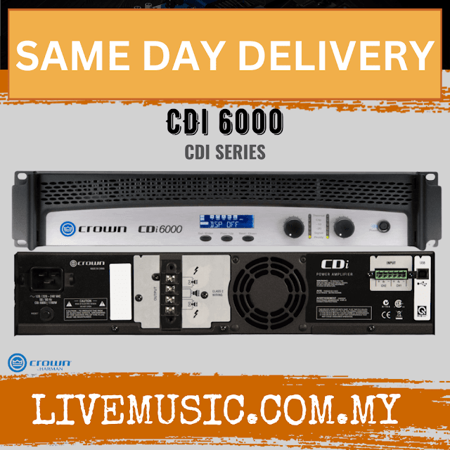 Crown CDi 6000 Power Amplifier ( CDi-6000 / CDi6000 )