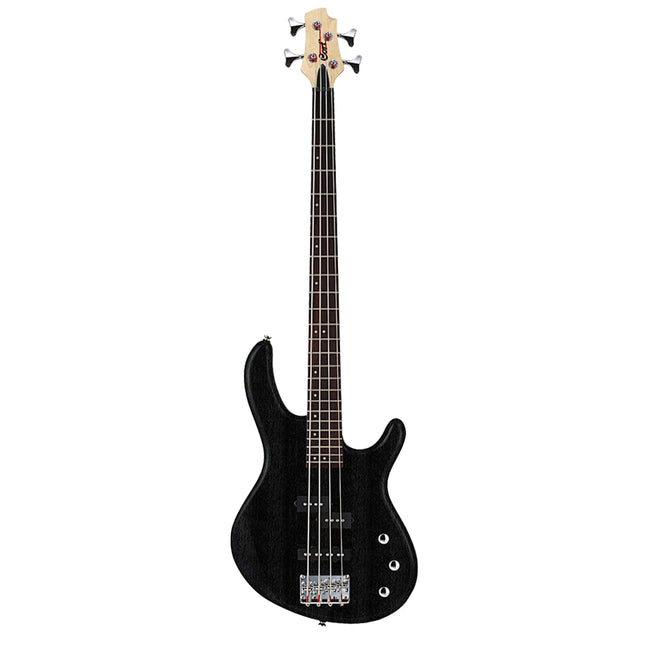 Cort Action PJ Electric Bass Guitar Jatoba Fretboard with Bag - Open Pore Black (ActionPJ/Action-PJ)