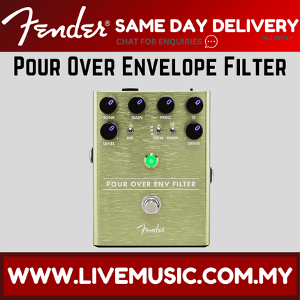 Fender Pour Over Envelope Filter Guitar Effects Pedal