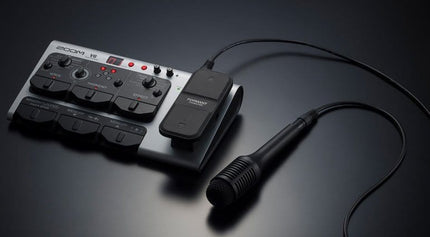 Zoom V6 Vocal Effect Processor Pedal With Shotgun Microphone And Voice Harmony (V 6/V-6)