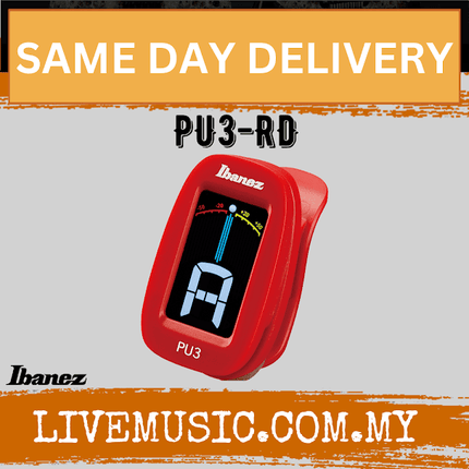 Ibanez PU3-RD Chromatic Tuner - Red (PU3RD/PU3 RD)