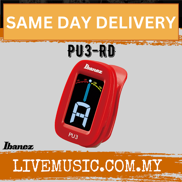 Ibanez PU3-RD Chromatic Tuner - Red (PU3RD/PU3 RD)