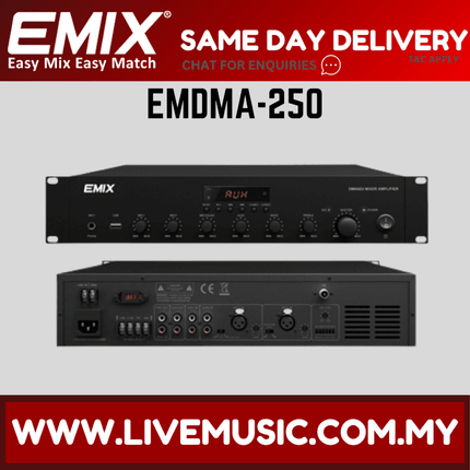 Emix EMDMA-250 Mixing Amplifiers With Wide Range Of Output Power Ratings ( EMDMA 250 / EMDMA250 )