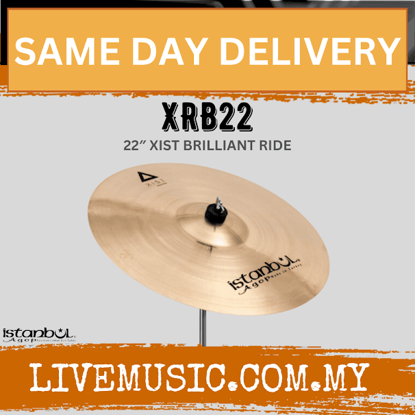Istanbul Agop XRB22 22" Xist Brilliant Ride Cymbal (XRB-22/XRB 22)