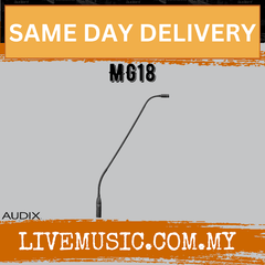 Audix MG18 gooseneck microphone with curved black neck and small capsule