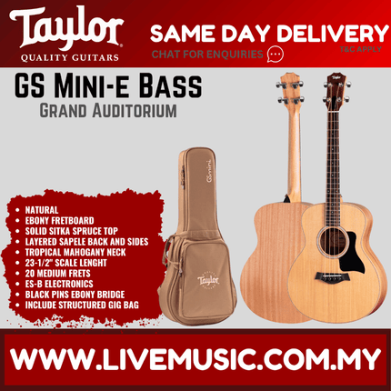 Taylor GS Mini-e Bass Guitar w/Bag