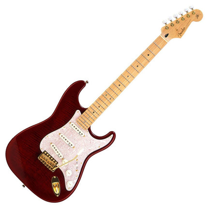 Fender Japan Ritchie Kotzen Stratocaster Electric Guitar, Maple Fretboard with FREE Gig Bag - Transparent Red Burst