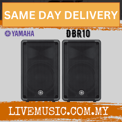 Yamaha DBR10 700-watt Powered Speaker w/Speaker Stand - Pair ( DBR-10 / DBR10 )