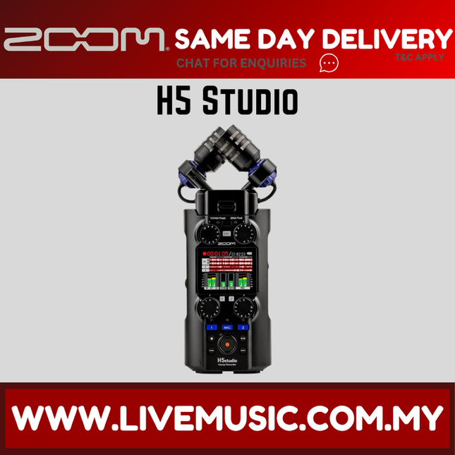 Zoom H5 Studio Handy Recorder & USB Audio Interface ( H5STUDIO )