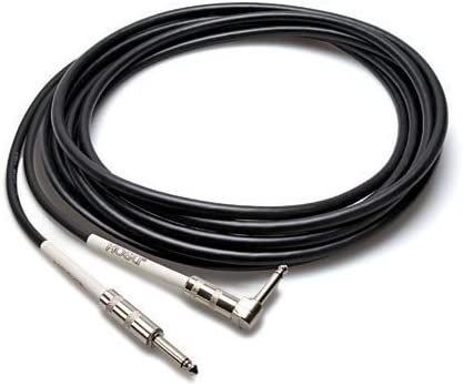 Hosa GTR-205R Guitar Cable, Straight to Angled, 5ft (GTR205R/GTR 205R)