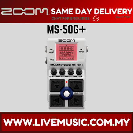 Zoom MS-50G+ MultiStomp Multi-effects Pedal ( MS50G / MS50G+ )