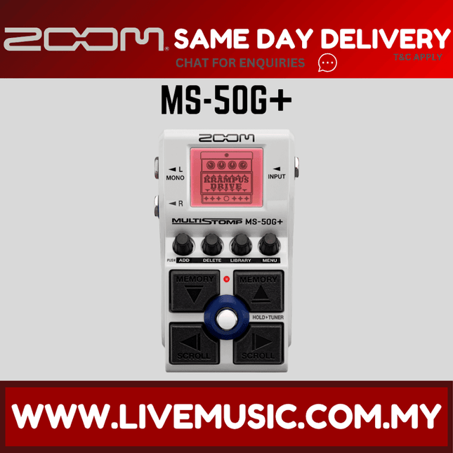 Zoom MS-50G+ MultiStomp Multi-effects Pedal ( MS50G / MS50G+ )