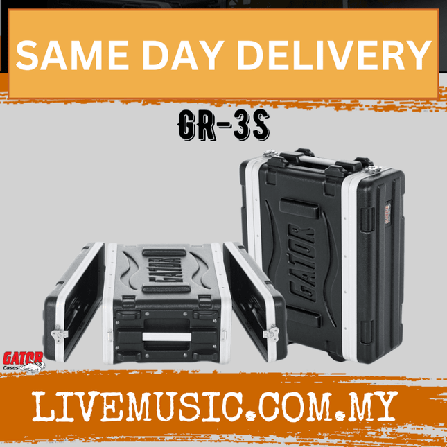 Gator GR-3S 3U Shallow Rack Case (GR3S)