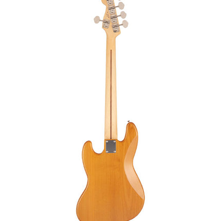 Fender Japan Hybrid II Jazz Bass Guitar, Maple Fretboard with Gig Bag - Vintage Natural