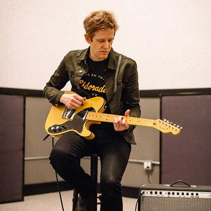 Fender Britt Daniel Signature Telecaster Thinline Electric Guitar, Maple Fretboard - Amarillo Gold