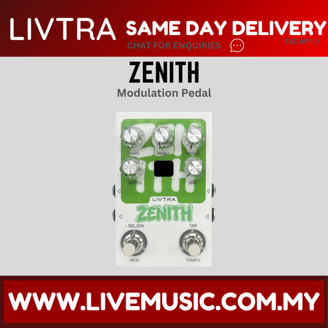 Livtra Zenith Stereo Modulation Guitar Effect Pedal