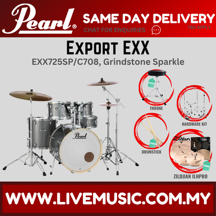 Pearl Export EXX 5-Piece Drum Set with Zildjian ILHPRO Cymbals Set ( EXX725SP/C )