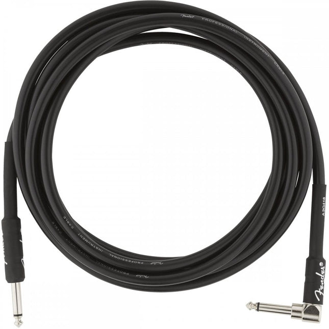Fender Professional Series Angled Instrument Cable, 10ft - Black