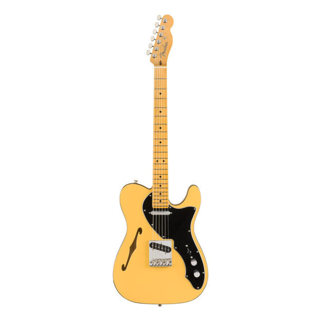 Fender Britt Daniel Signature Telecaster Thinline Electric Guitar, Maple Fretboard - Amarillo Gold