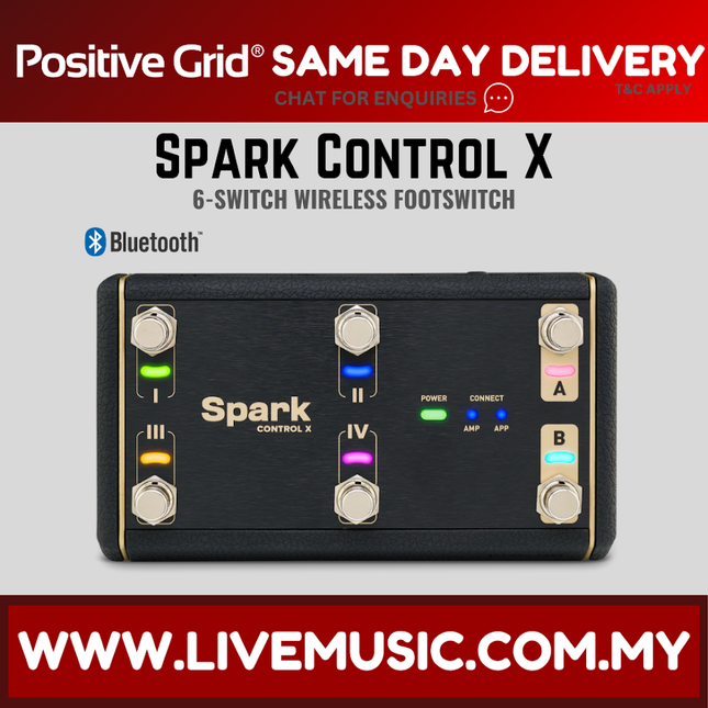 Positive Grid Spark Control X Footswitch Guitar Effect Pedal ( SPARKCONTROLX )