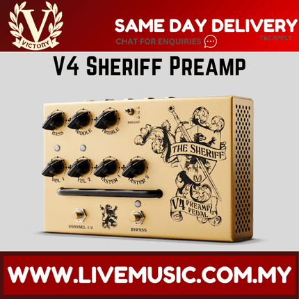 Victory V4 The Sheriff Guitar Preamp Pedal