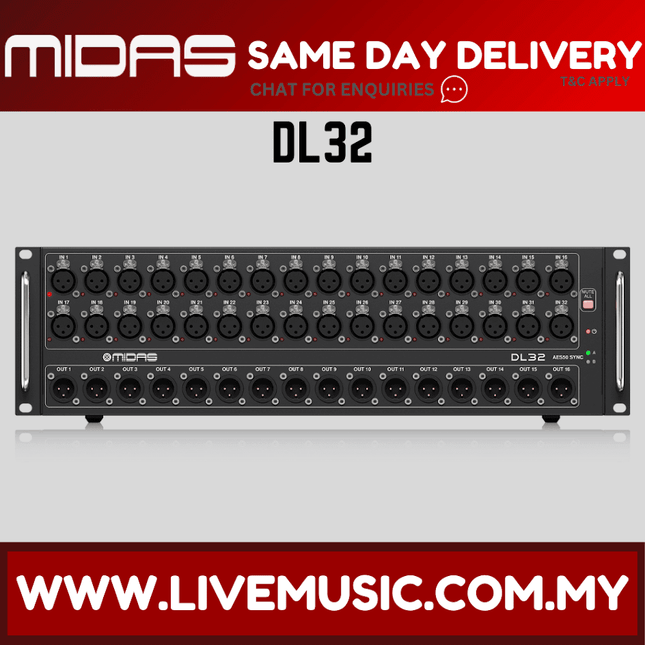 Midas DL32 32-input/16-output Stage Box ( DL-32 / DL 32 )