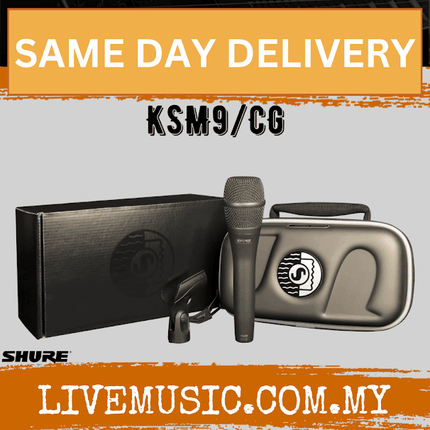 Shure KSM9/CG Handheld Condenser Microphone - Charcoal Gray ( KSM9-CG / KSM9CG / KSM9 CG )