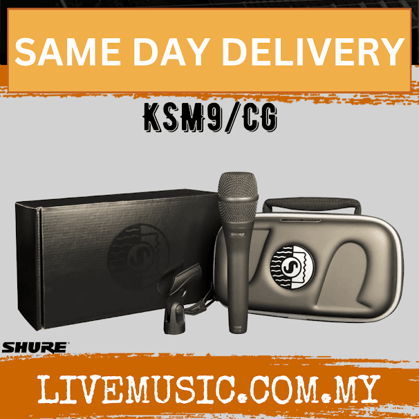 Shure KSM9/CG Handheld Condenser Microphone - Charcoal Gray ( KSM9-CG / KSM9CG / KSM9 CG )