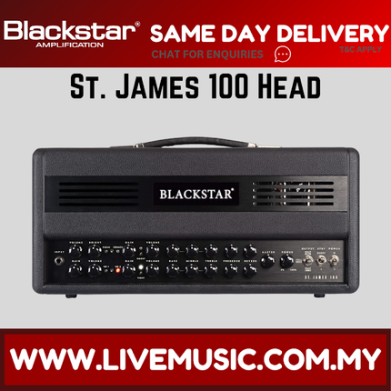 Blackstar StJames100 100-Watt Electric Guitar Amp, Head ( StJames 100 / StJames-100 )