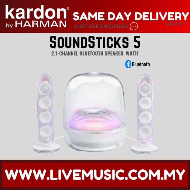 Harman Kardon SoundSticks 5 2.1-channel Bluetooth Speaker - White ( SOUNDSTICKS5 SOUNDSTICKS-5 )
