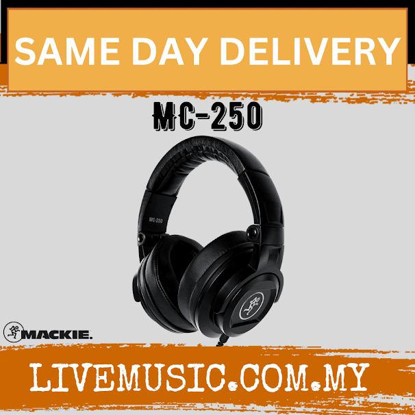 Mackie MC-250 Professional Closed-Back Headphones (MC250/MC 250)