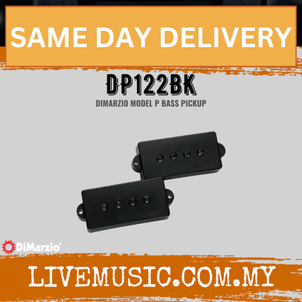 DiMarzio DP122BK Model P Replacement Pickup for Fender P Bass - Black (DP122)
