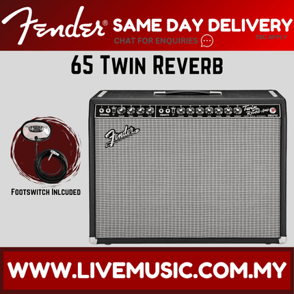 Fender 65 Twin Reverb 85 Watt 2x12 inch Guitar Tube Combo Amplifier