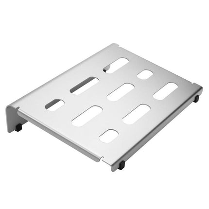 MONO Pedalboard Small, Black + Club Accessory Case 2.0 - Silver (PFX-PB-S-SLV-BDL)
