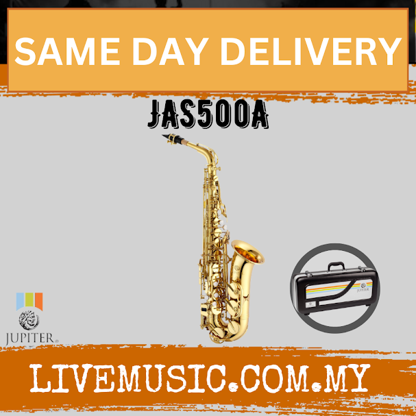 Jupiter JAS500A 500 Series Alto Saxophone With ABS Case
