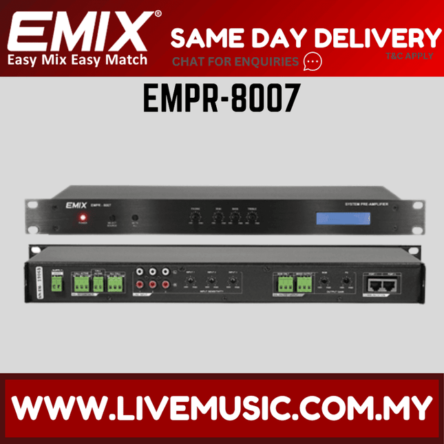 6-channel power sequencer rack unit with ports and blue display