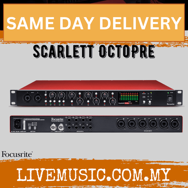 Focusrite Scarlett Octopre 8 Mic Pre with ADAT Connectivity