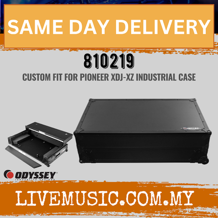 Odyssey 810219 Industrial Board Glide Style 1U Case for Pioneer XDJ-XZ Digital DJ System ( XDJ XZ / XDJXZ )