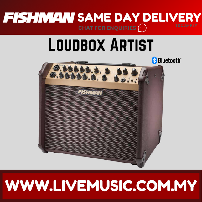 Fishman Loudbox Artist - 120 Watt Acoustic Guitar Amplifier with Bluetooth