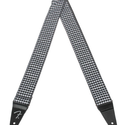 Fender Houndstooth Jacquard Guitar Strap - White