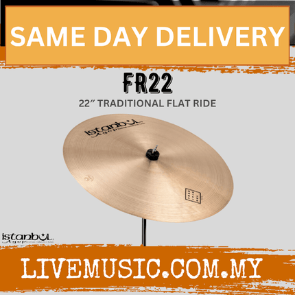 Istanbul Agop FR22 22" Traditional Flat Ride Cymbal ( FR-22 / FR 22 )