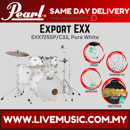 Pearl Export EXX 5-Piece Drum Set with KDZ141620 Cymbals Set ( EXX725SP/C )