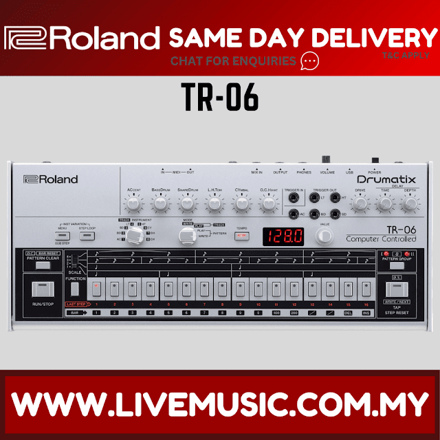 Roland TR-06 Drumatix Rhythm Performer Virtual Analog Drum Sound Module USB MIDI (TR06 TR 06)