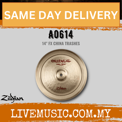 Zildjian 14" FX Oriental China Trash Cymbal (A0614)