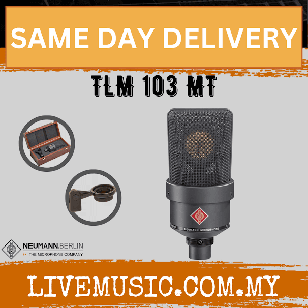 Neumann TLM 103 Large-diaphragm Condenser Microphone - Matte Black/Nickle ( TLM103 / TLM-103 )