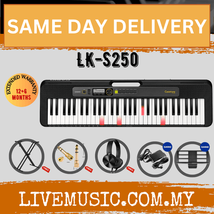 Casio LKS250 61-Keys Casiotone Keyboard with Bag ( LK-S250 / S250 )