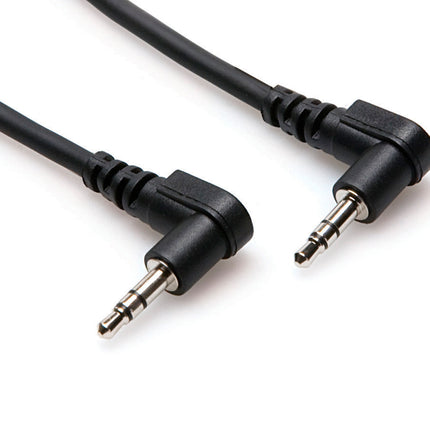 Hosa CMM-103RR Cable Right-angle 3.5 mm TRS to Same, 3ft (CMM103RR/CMM 103RR)