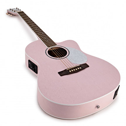 Cort JADE CLASSIC Acoustic-Electric Guitar with Gig Bag - Pastel Pink Open Pore (JADE-CLASSIC/JADECLASSIC)