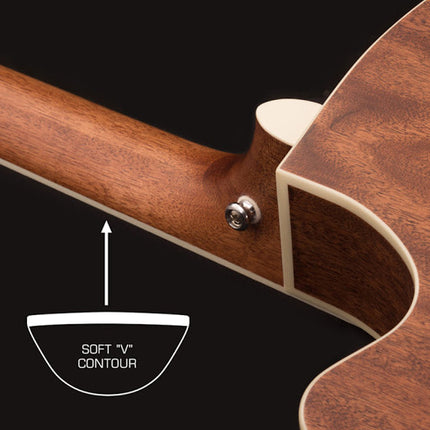 Cort SFX-CED - Acoustic-Electric Guitar Merbau Fretboard with Gig Bag - Natural Satin (SFX CED/SFXCED)