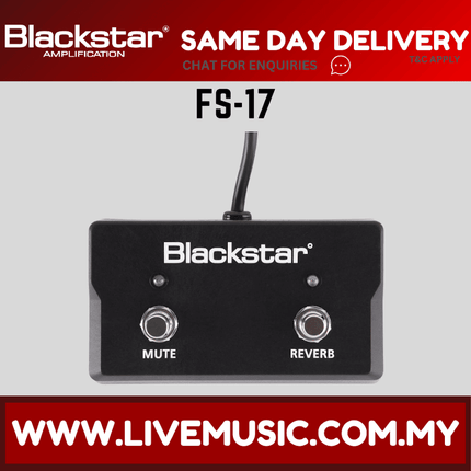 Blackstar FS-17 2-button Footswitch for Sonnet Series Amplifiers (FS17)